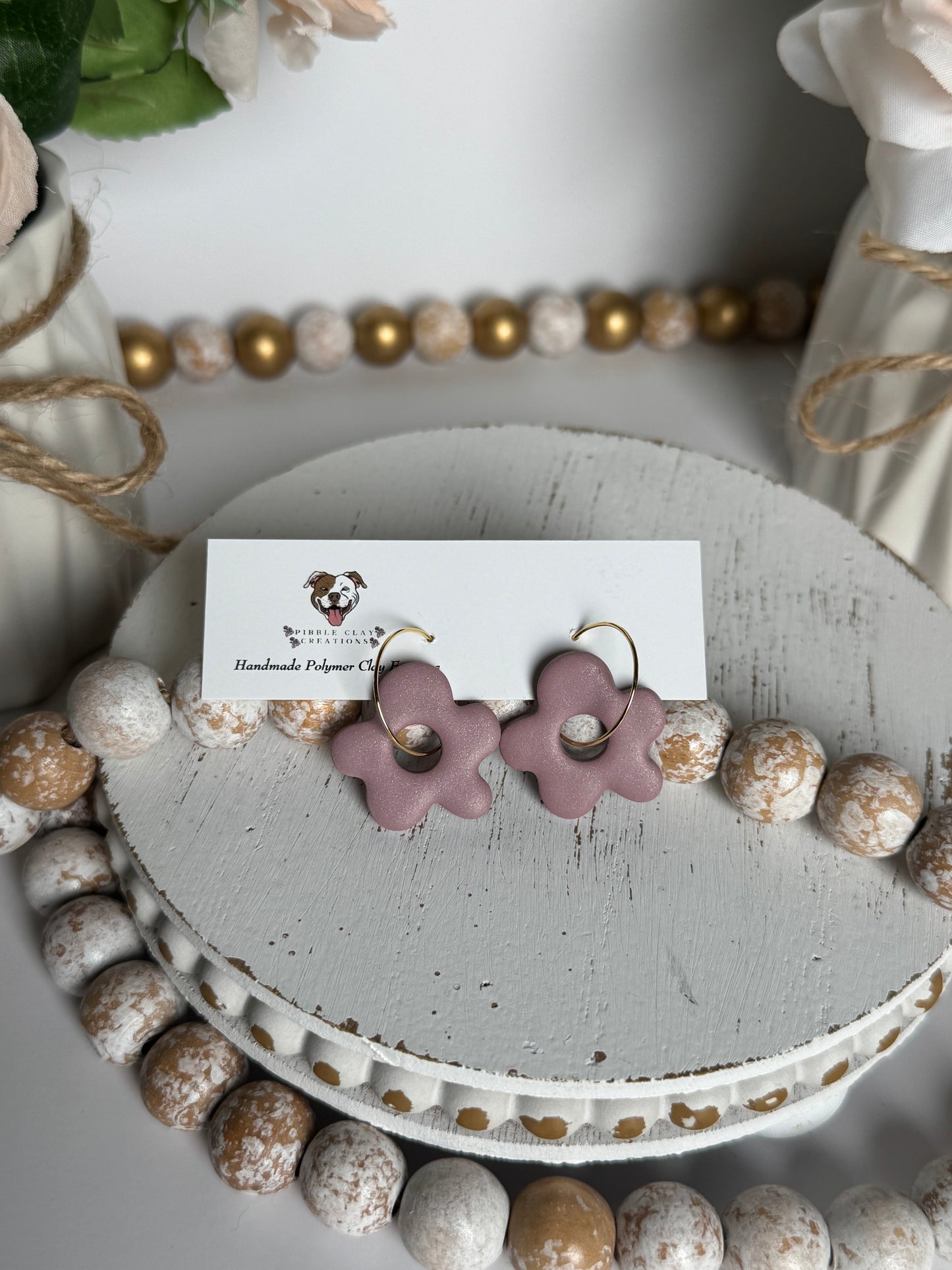 Flower Geometric Earrings
