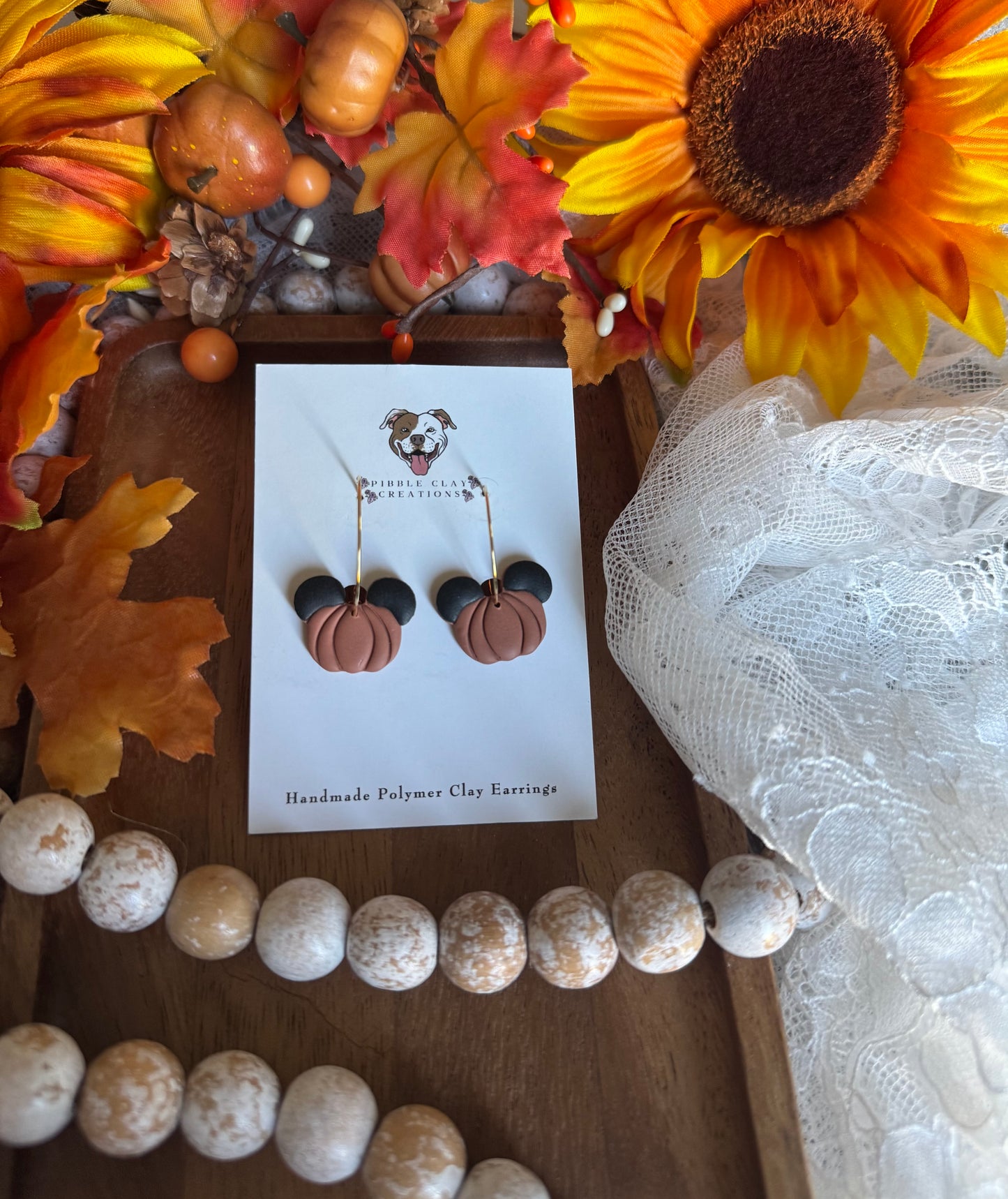 Mickey Mouse Pumpkin Earrings