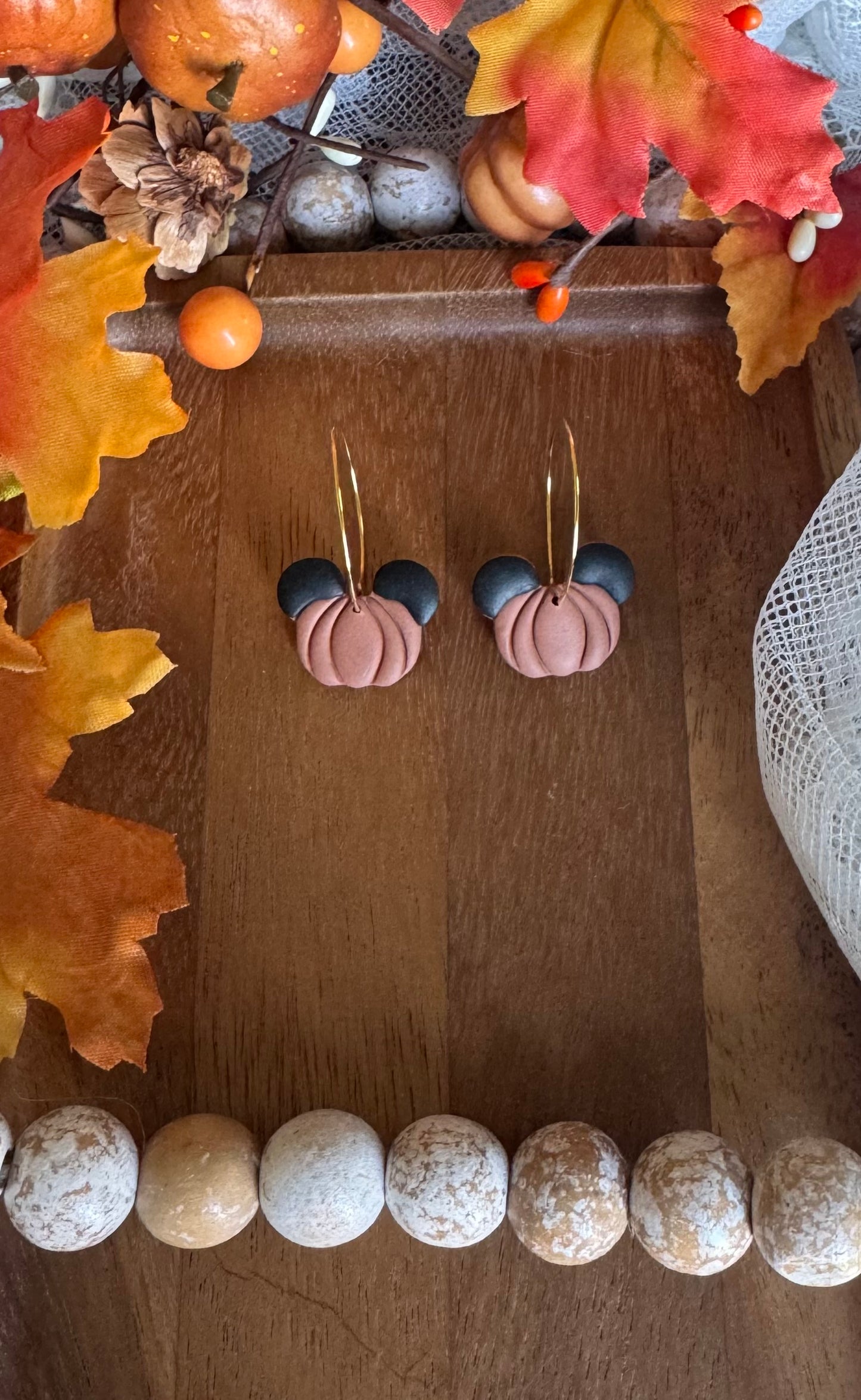Mickey Mouse Pumpkin Earrings