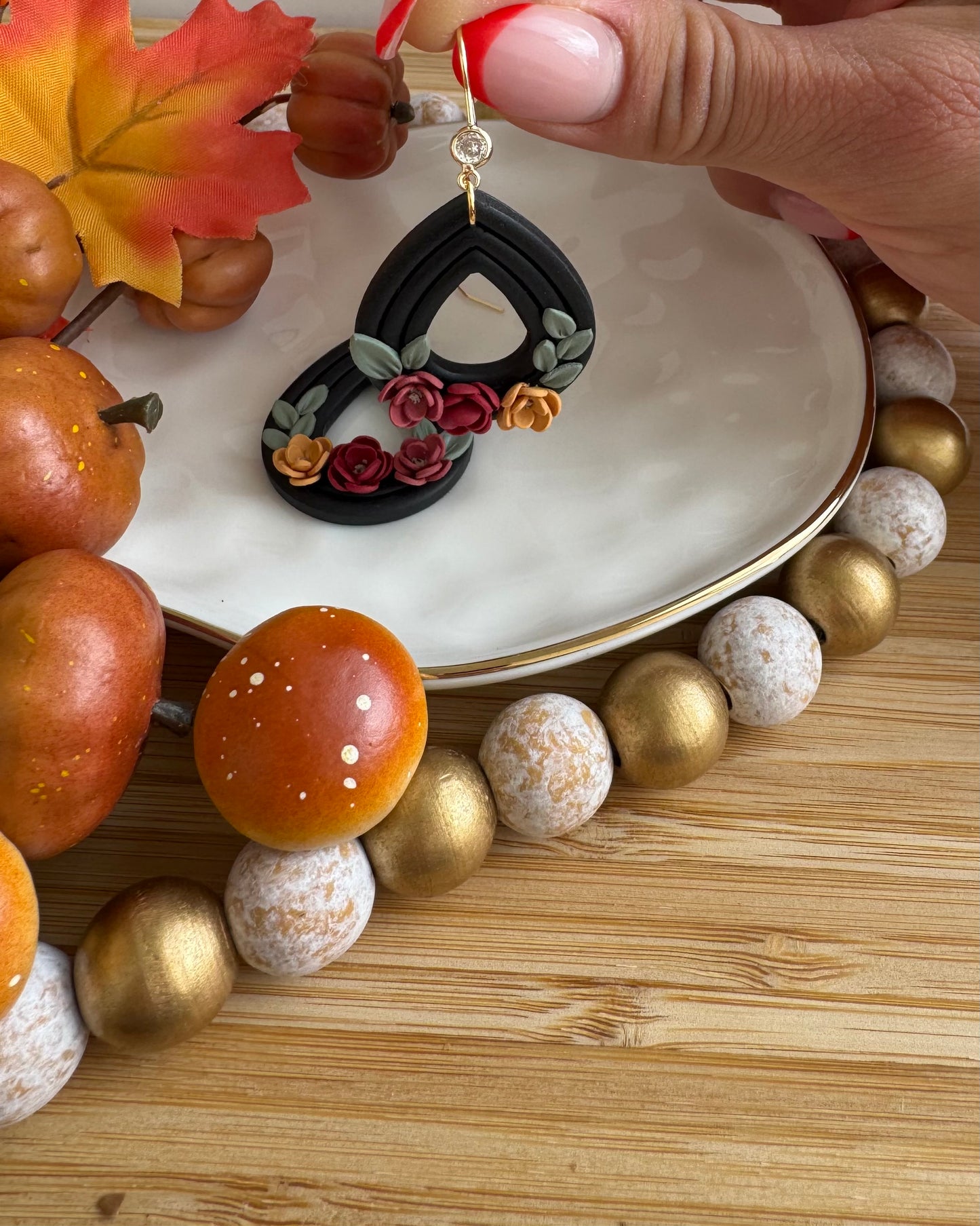 Floral Teardrop