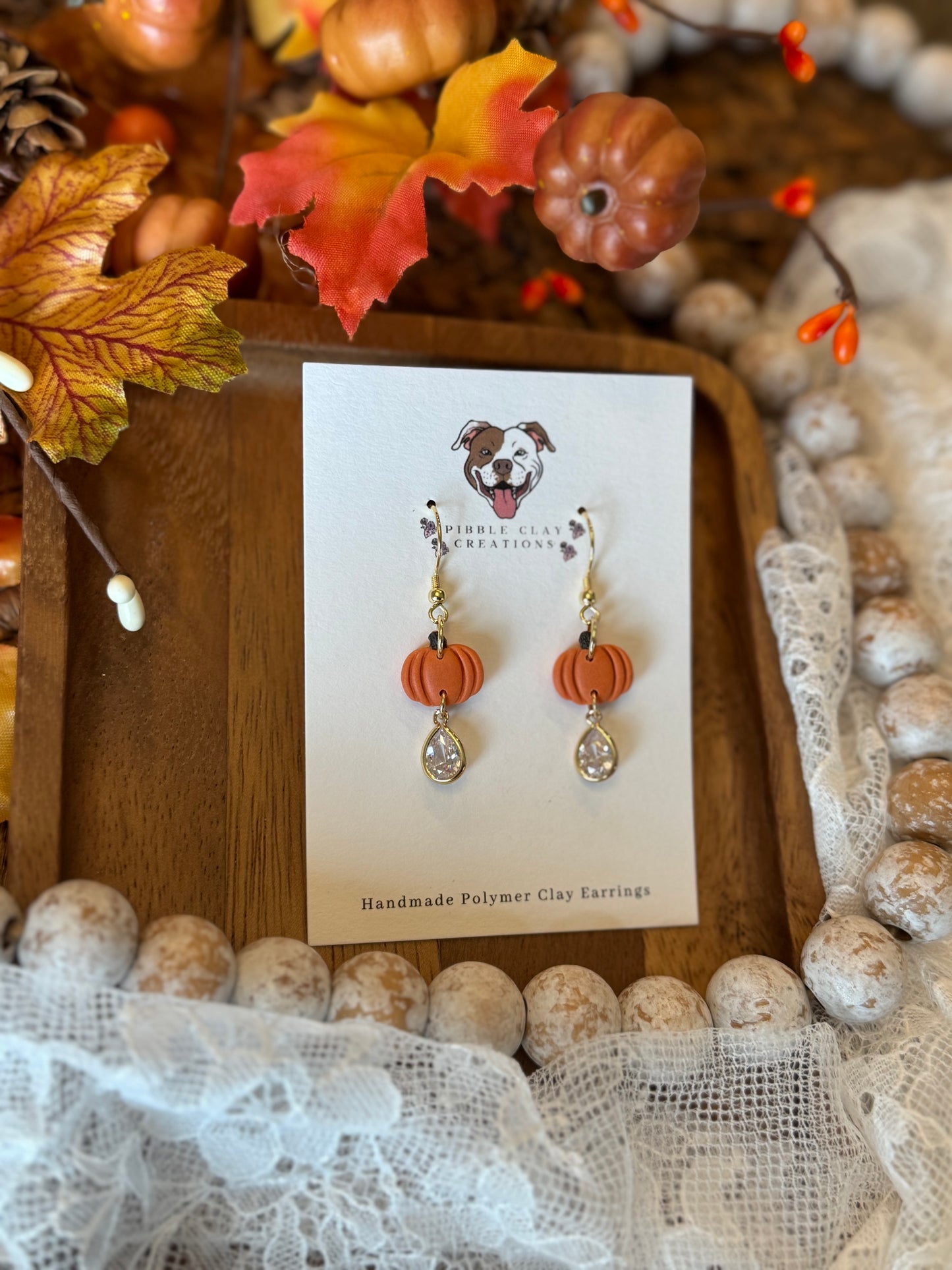 Mini Pumpkin Dangles