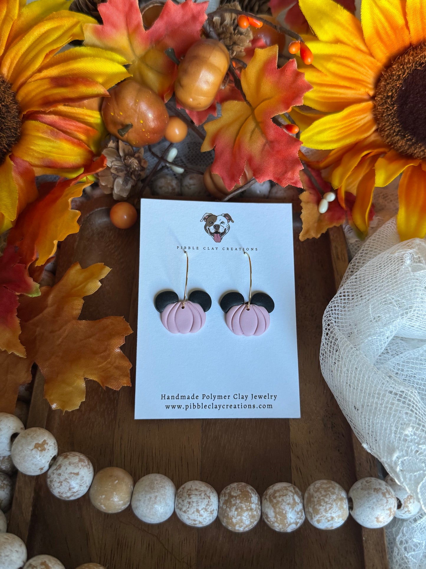 Mickey Mouse Pumpkin Earrings