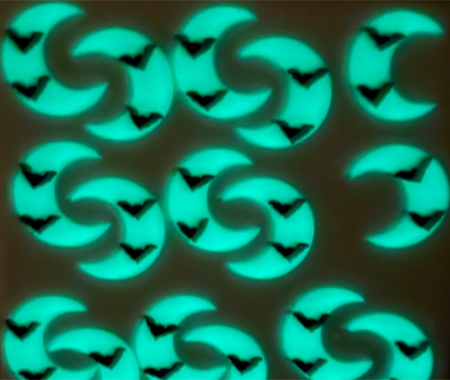 Glow in the Dark Moon with Bats