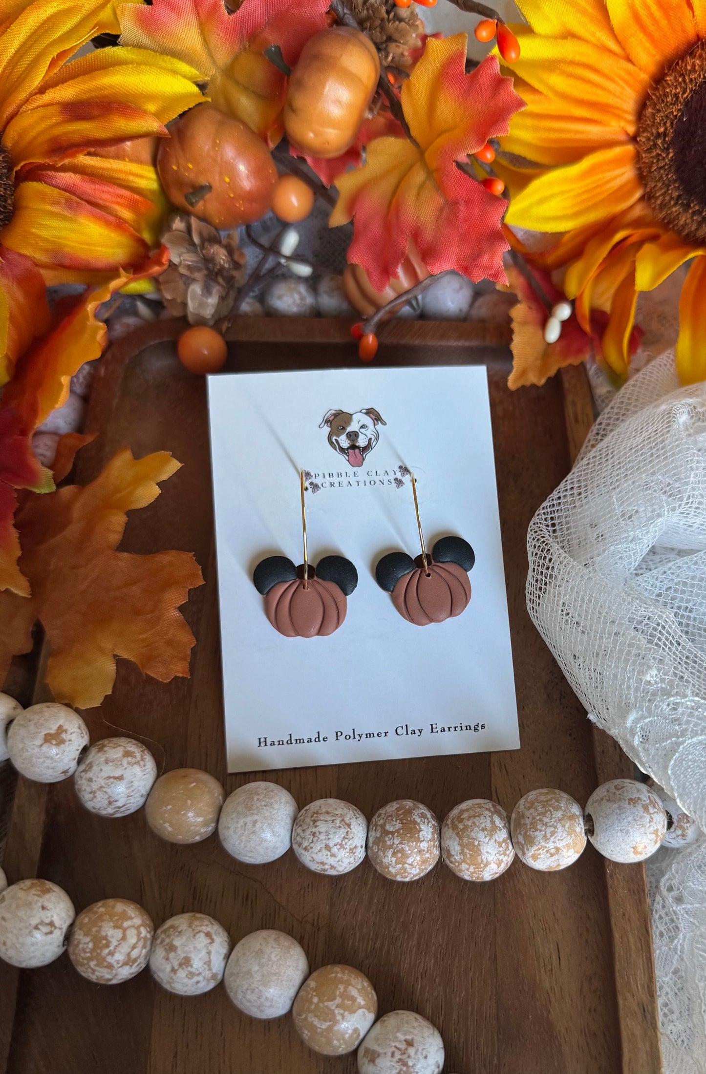 Mickey Mouse Pumpkin Earrings