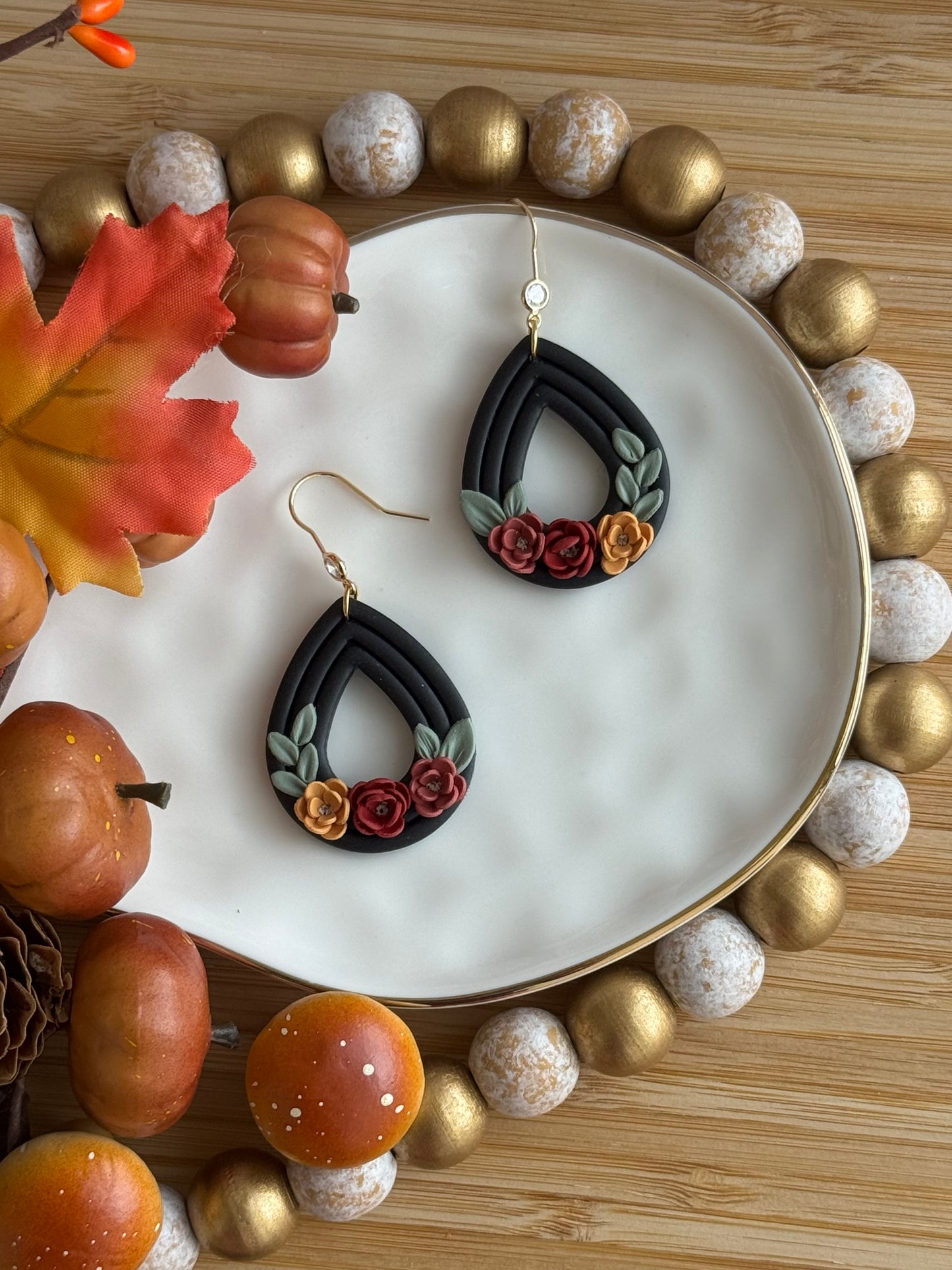 Floral Teardrop