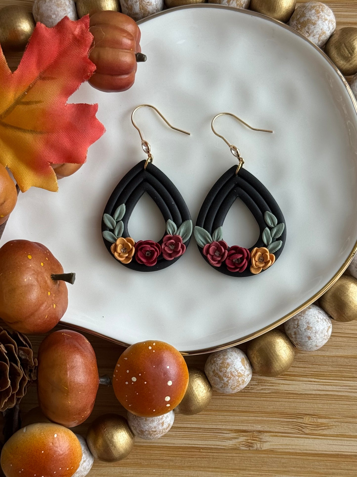 Floral Teardrop
