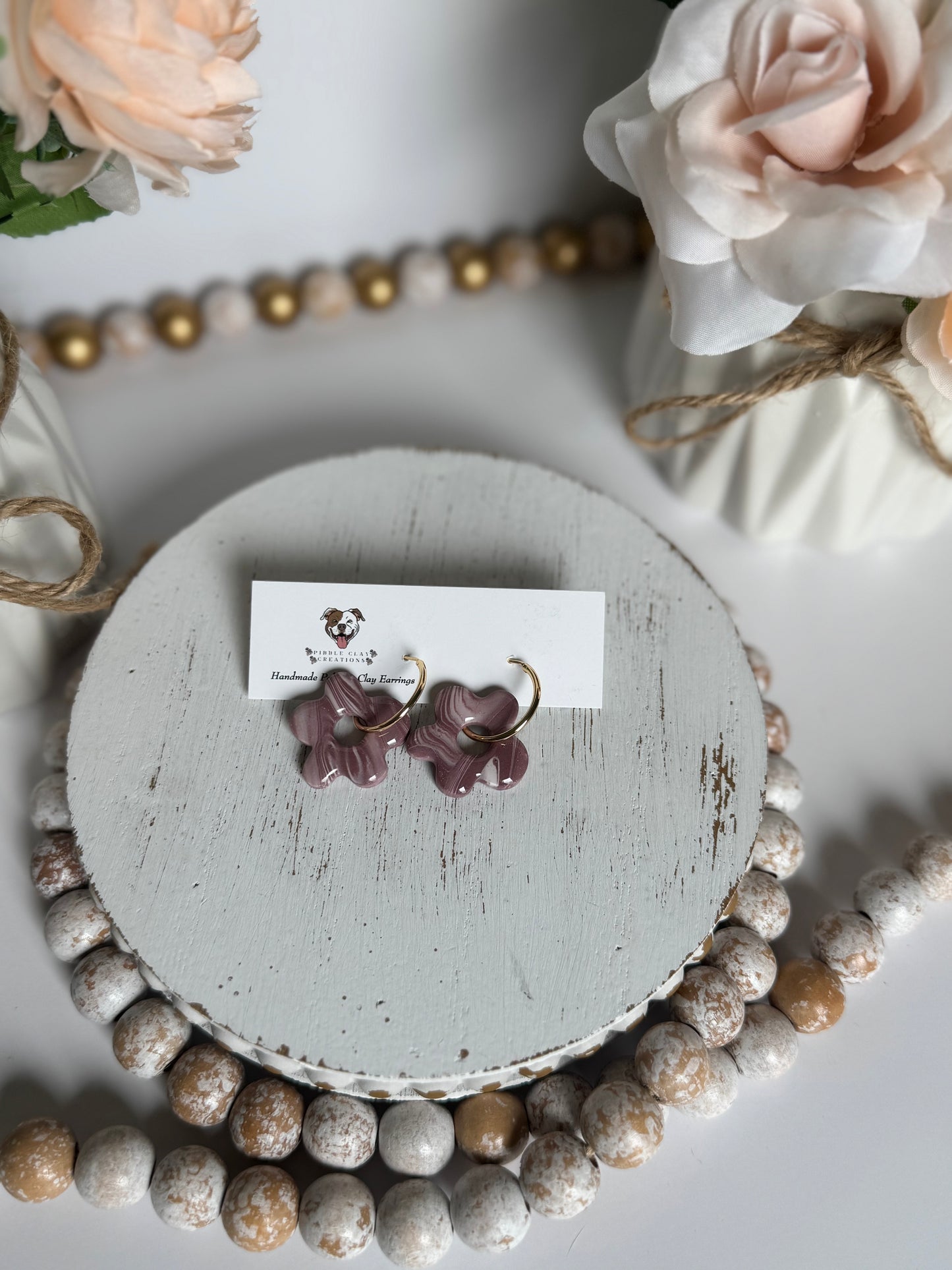 Flower Geometric Earrings