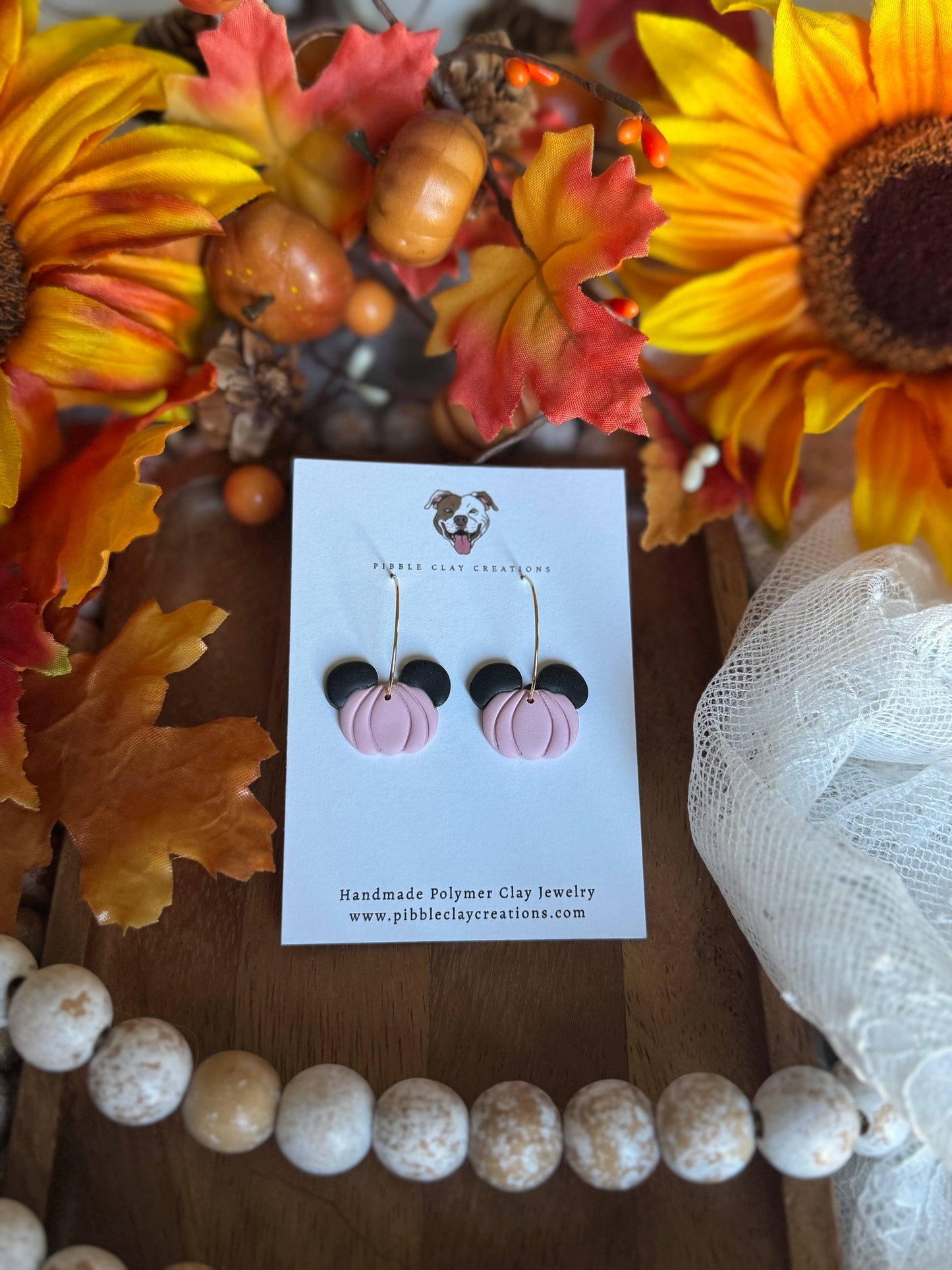 Mickey Mouse Pumpkin Earrings