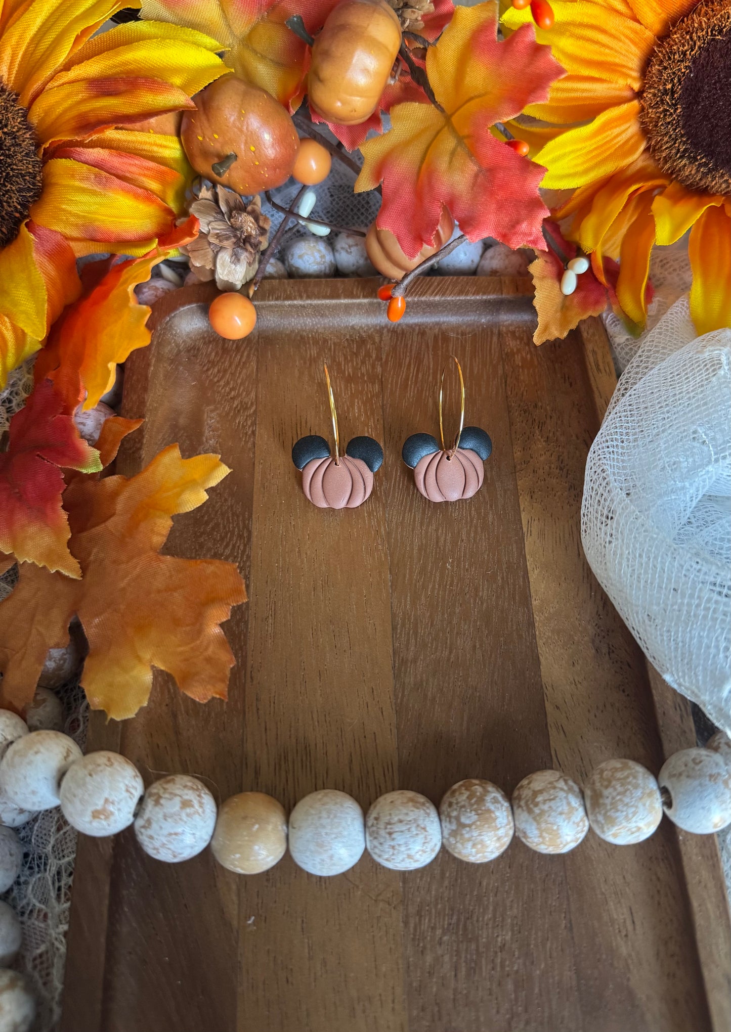 Mickey Mouse Pumpkin Earrings
