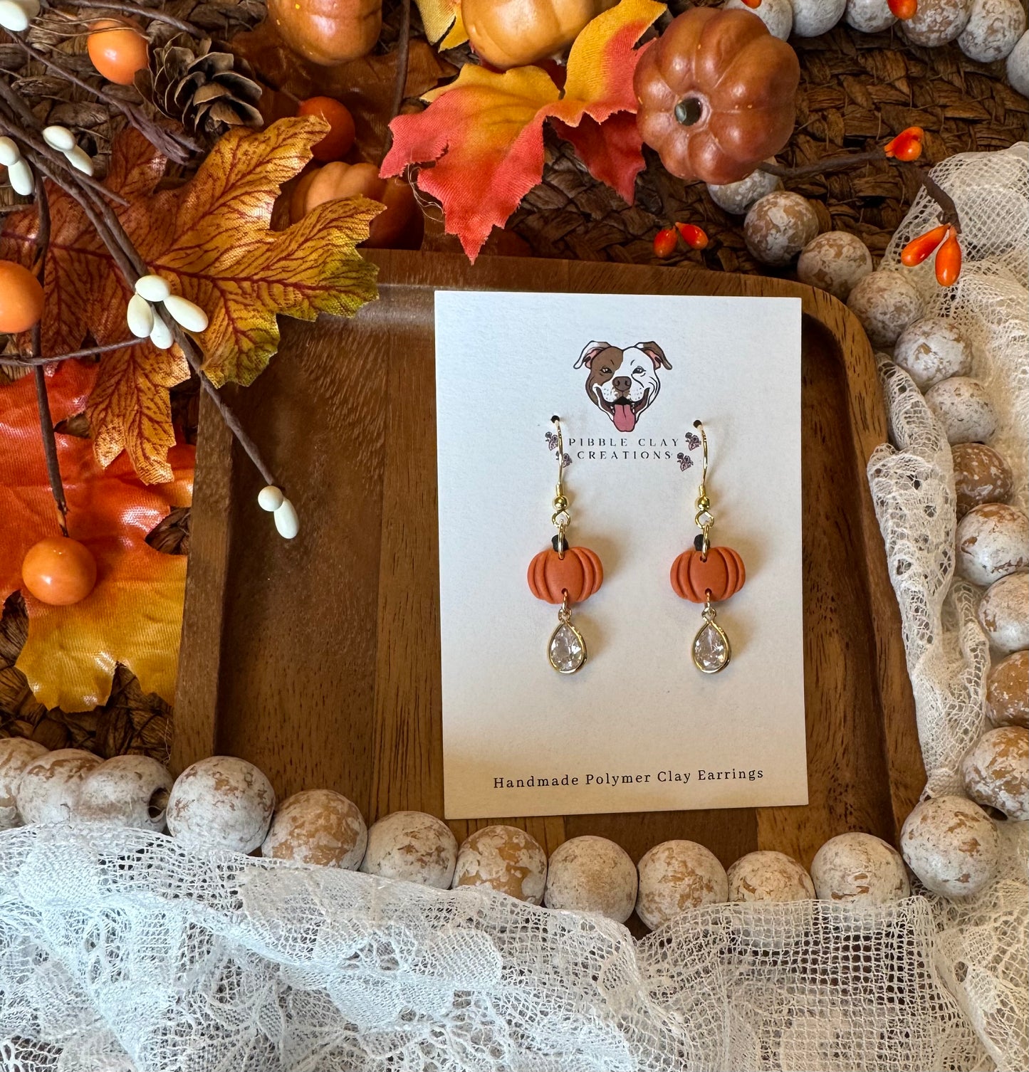 Mini Pumpkin Dangles