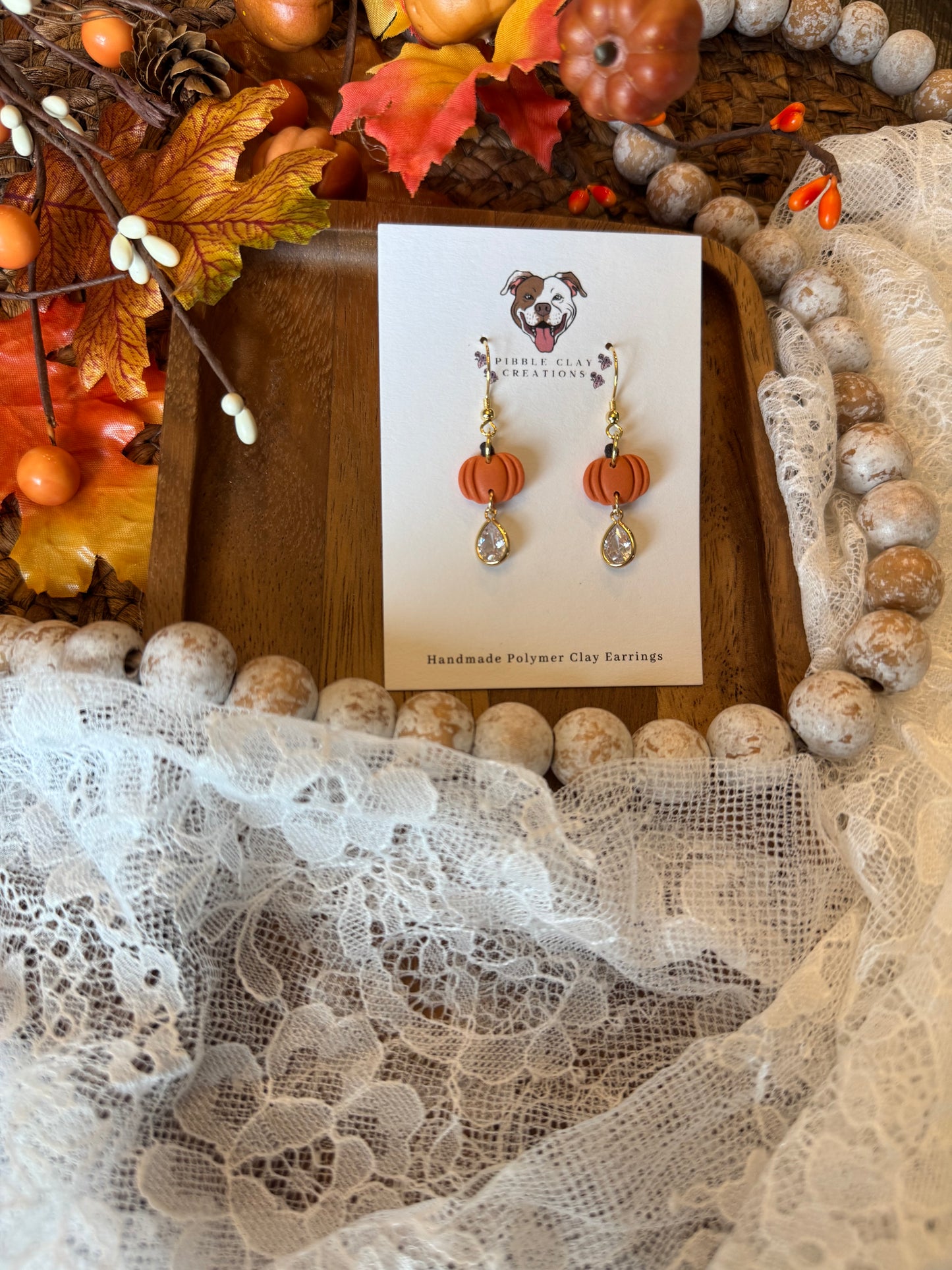 Mini Pumpkin Dangles