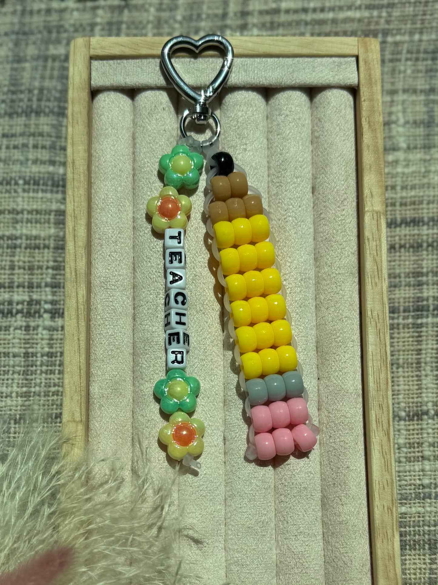 Teacher Keychain, Pencil Keychain