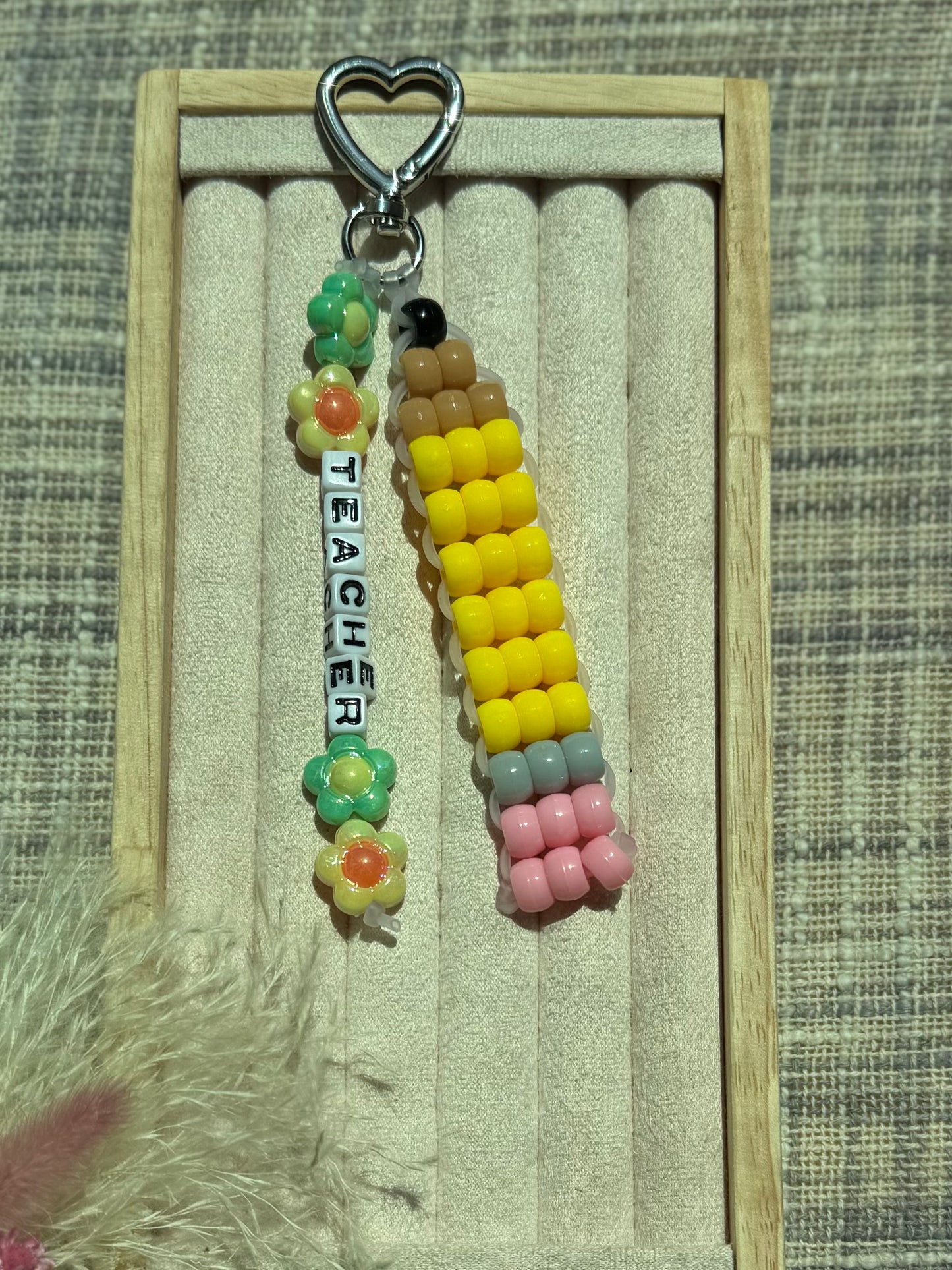 Teacher Keychain, Pencil Keychain