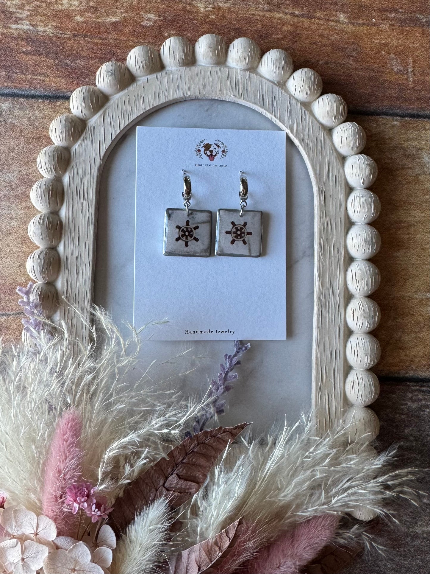 Nautical Square Earrings