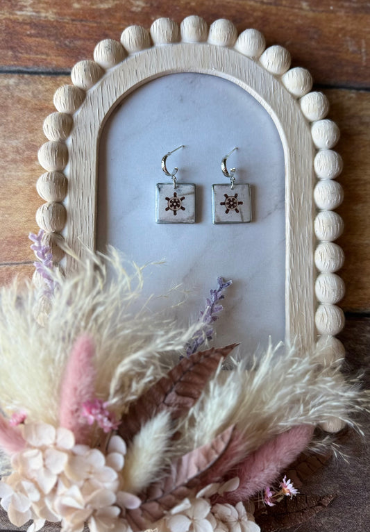 Nautical Square Earrings