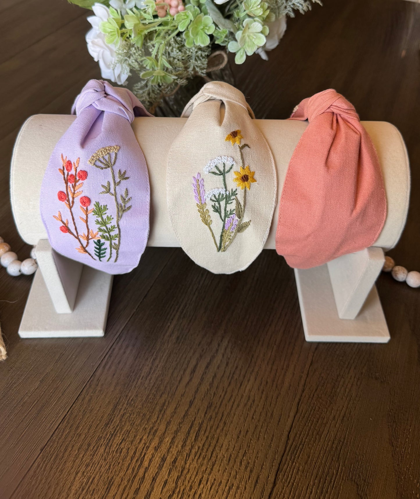 Embroidered Turban Headband