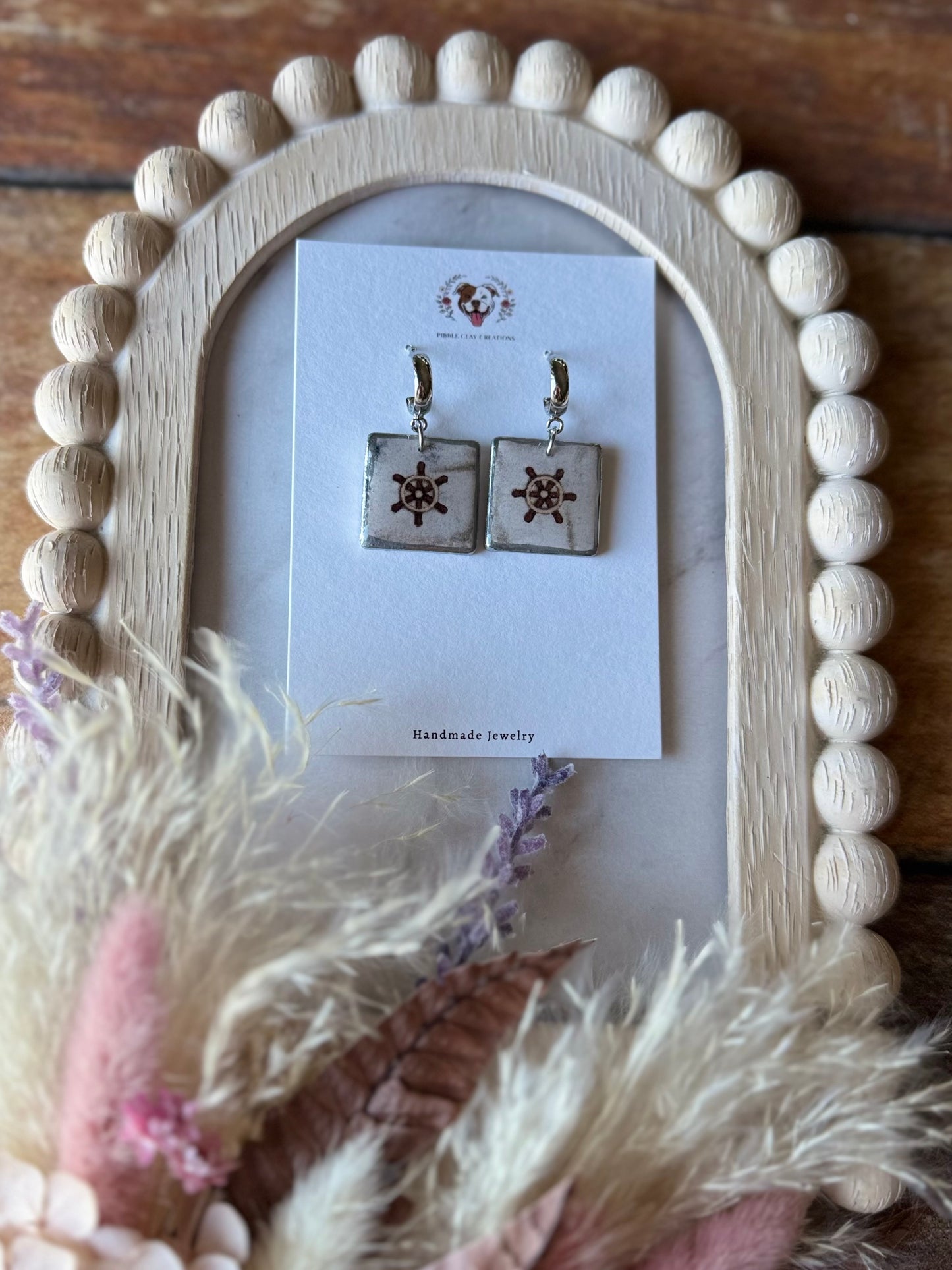 Nautical Square Earrings