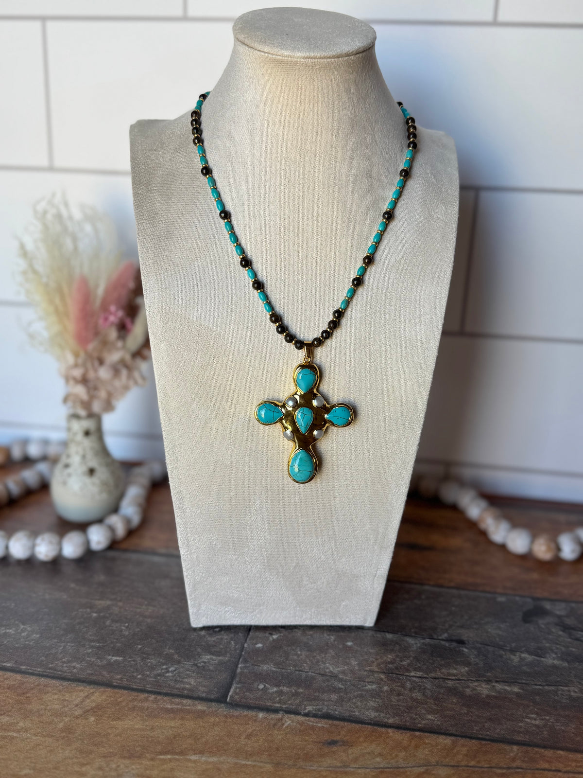 Ella Necklace, Turquoise Necklace