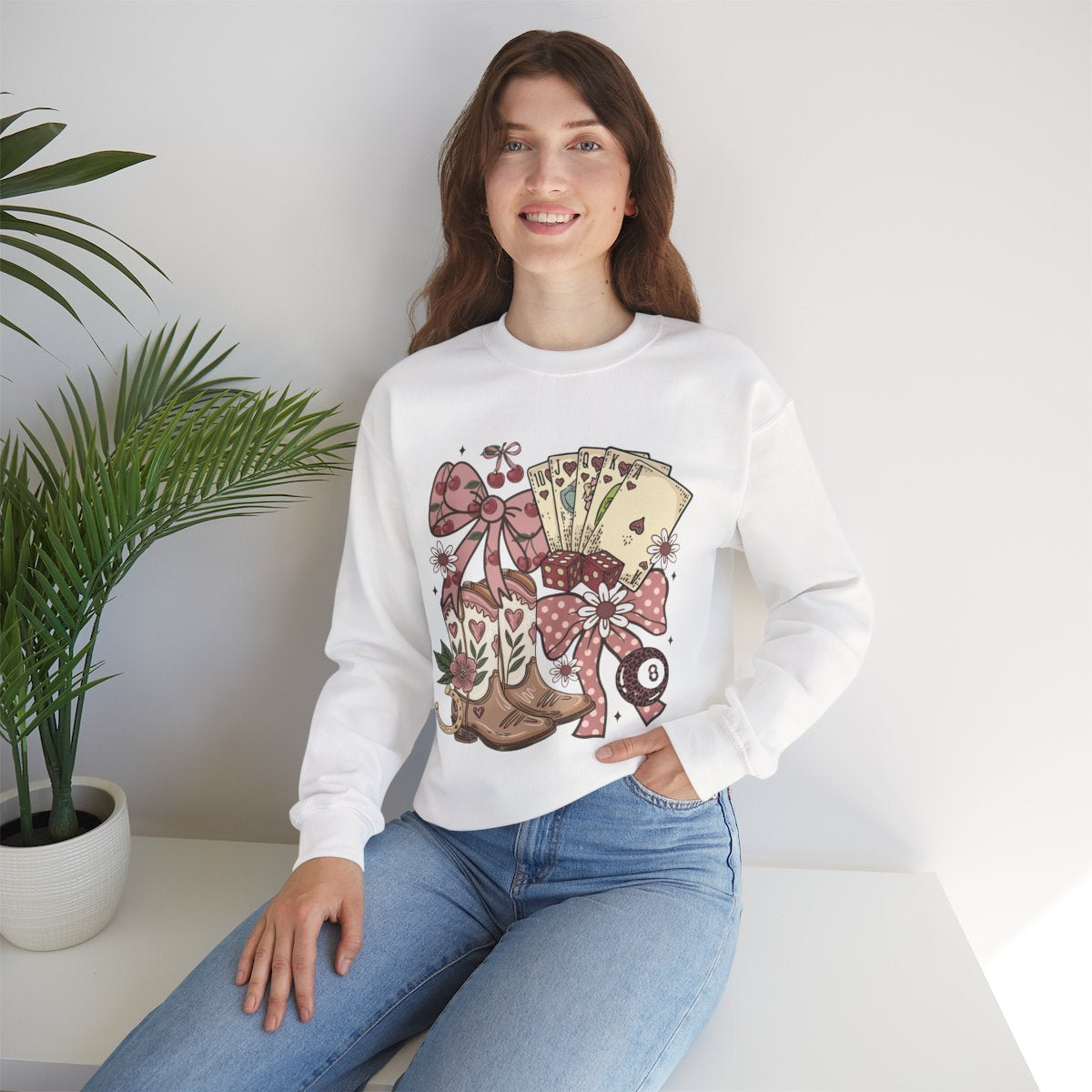 Western, Pink Cowgirl Sweatshirt