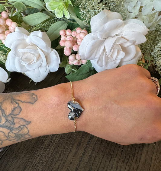 Heart Marbled Bracelet
