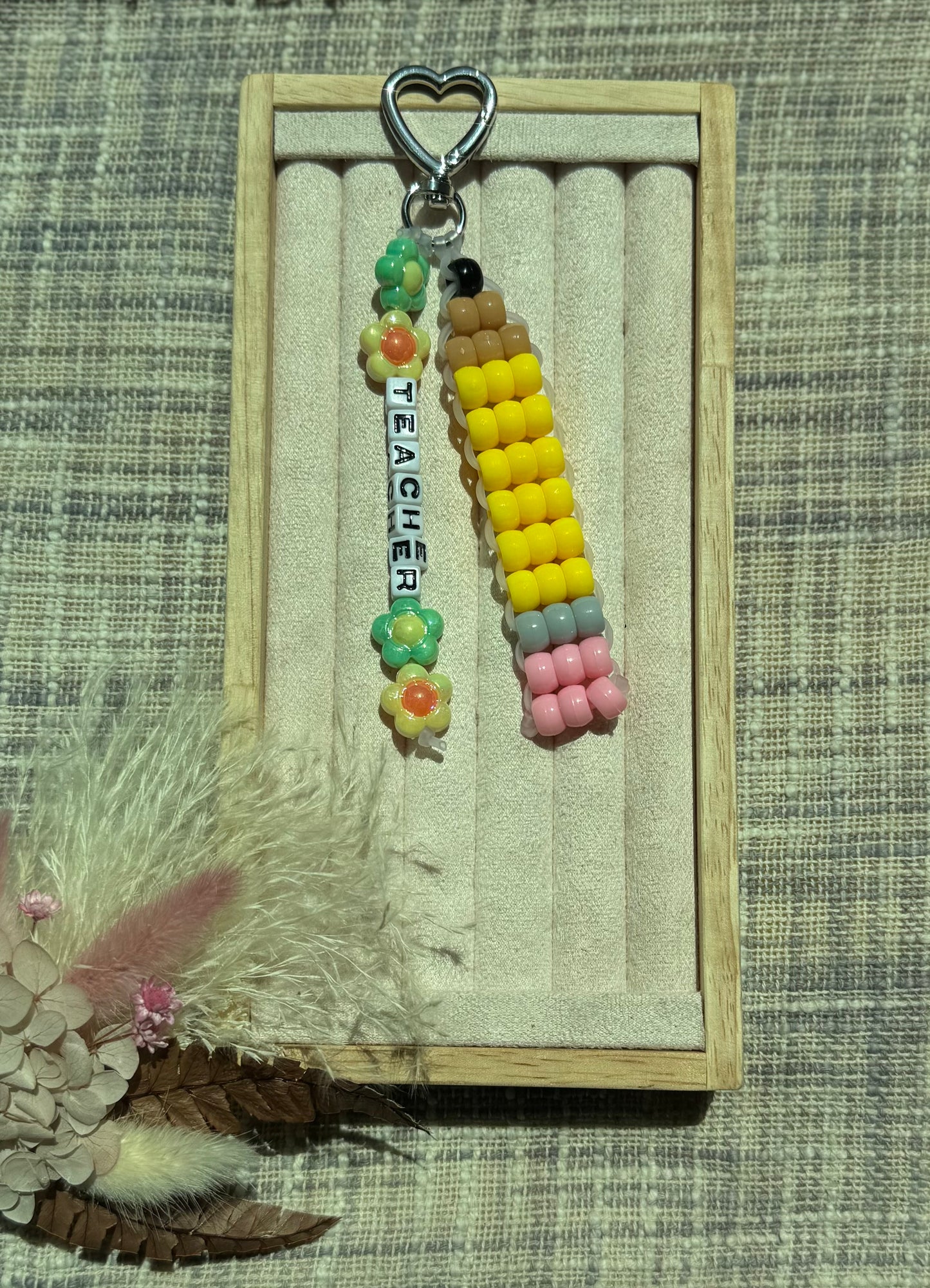 Teacher Keychain, Pencil Keychain