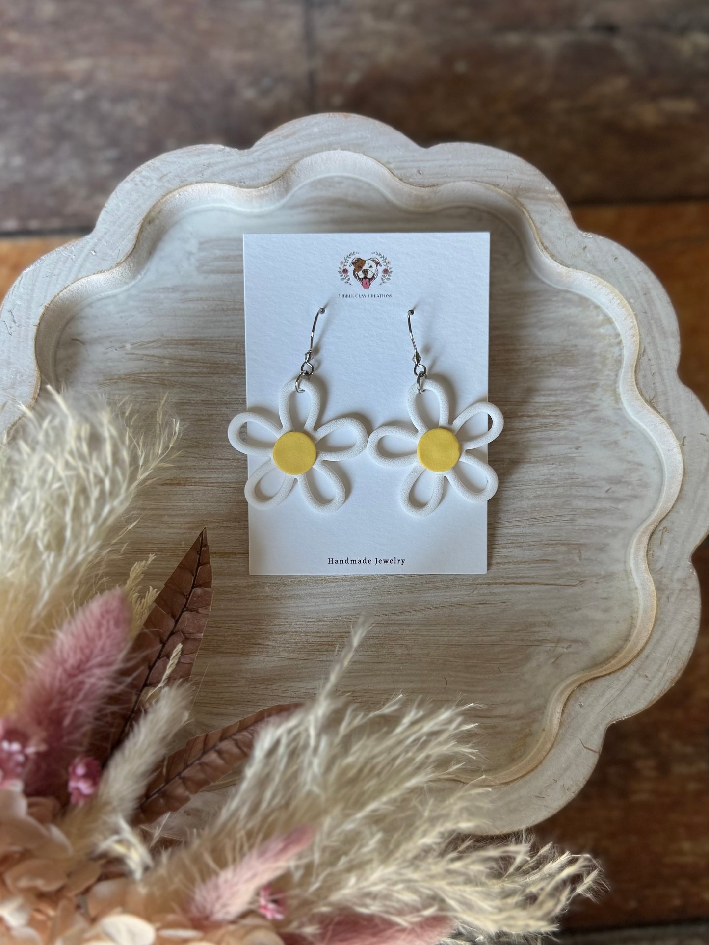 Hollow Daisy Earrings