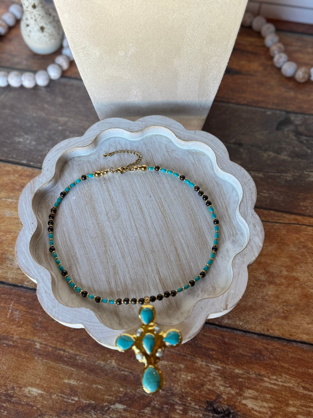 Ella Necklace, Turquoise Necklace