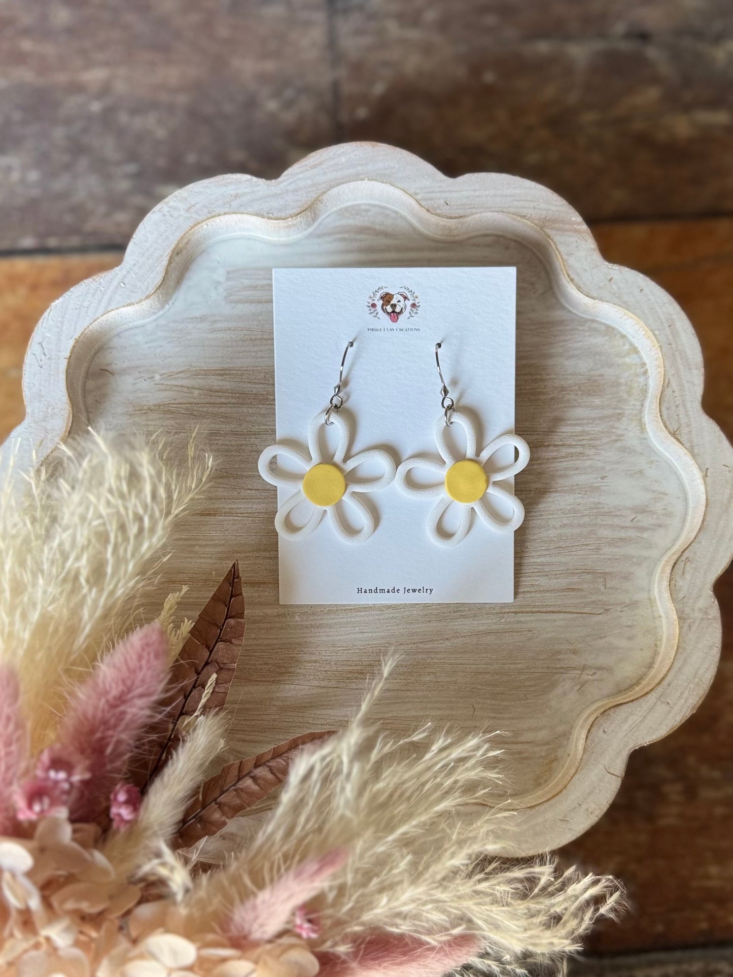 Hollow Daisy Earrings