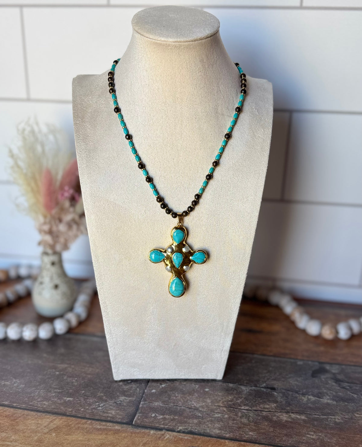 Ella Necklace, Turquoise Necklace