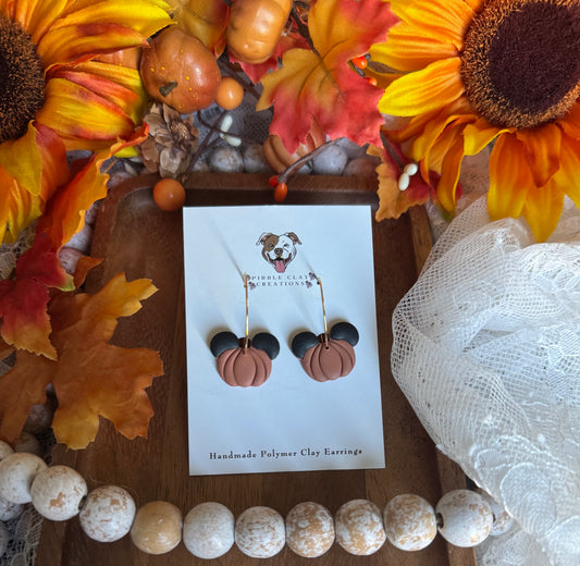 Mickey Mouse Pumpkin Earrings