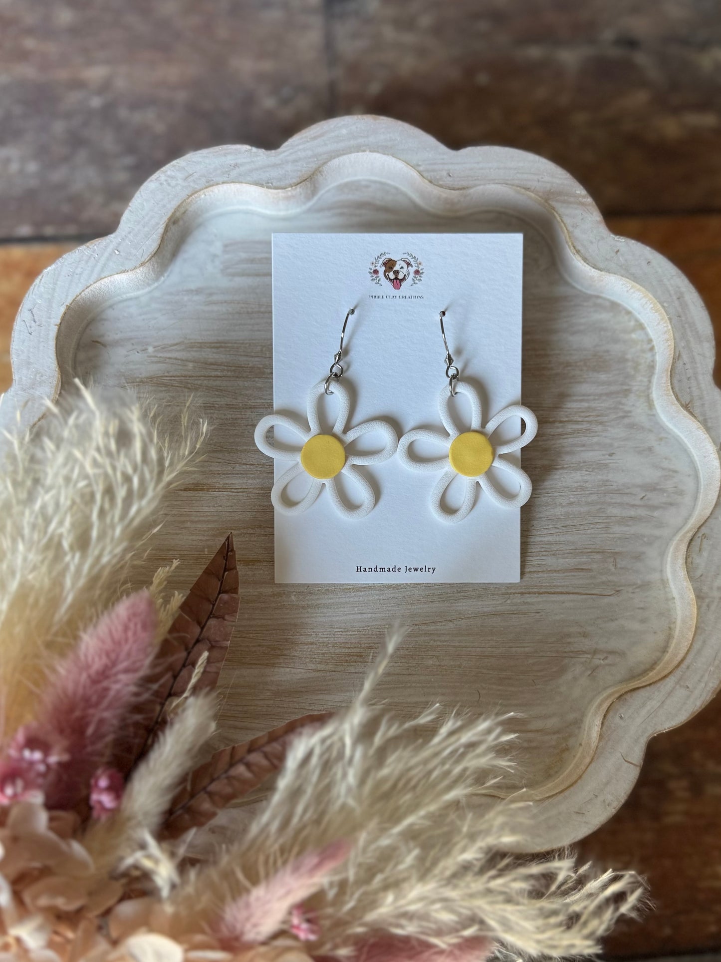 Hollow Daisy Earrings