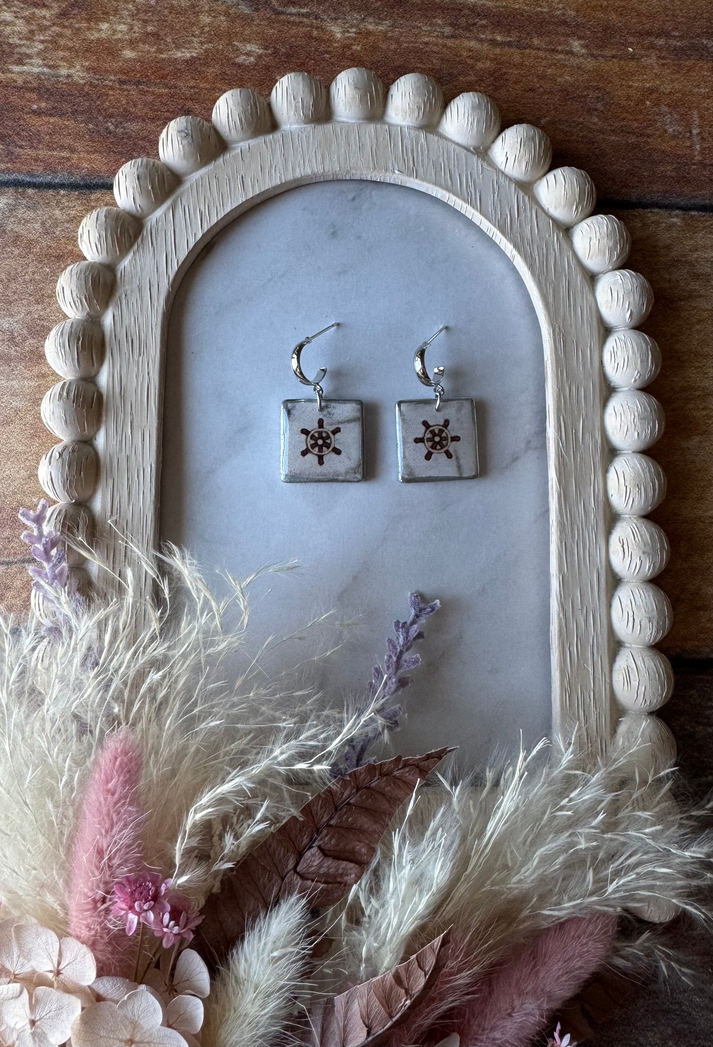 Nautical Square Earrings